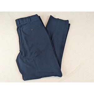 Walter Hagen Mens Navy Flat Front Performance Golf Pants W34 L32